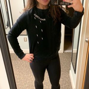 Soul Cycle Black Bolt crew neck